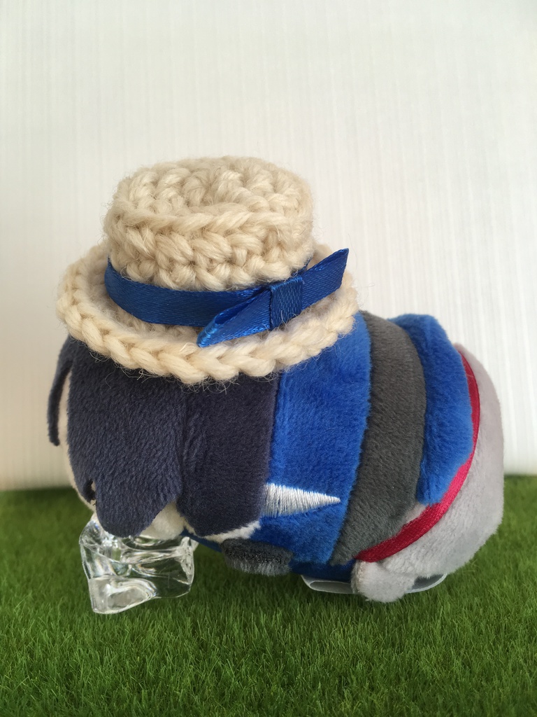 もちマス カンカン帽(青)