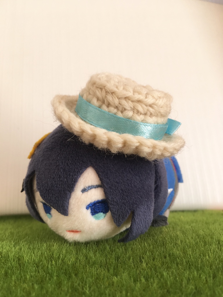 もちマス カンカン帽(水色)