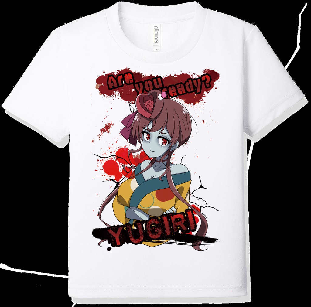 ゾンビランドサガ同人Tシャツ ゆうぎり ゾンビモード