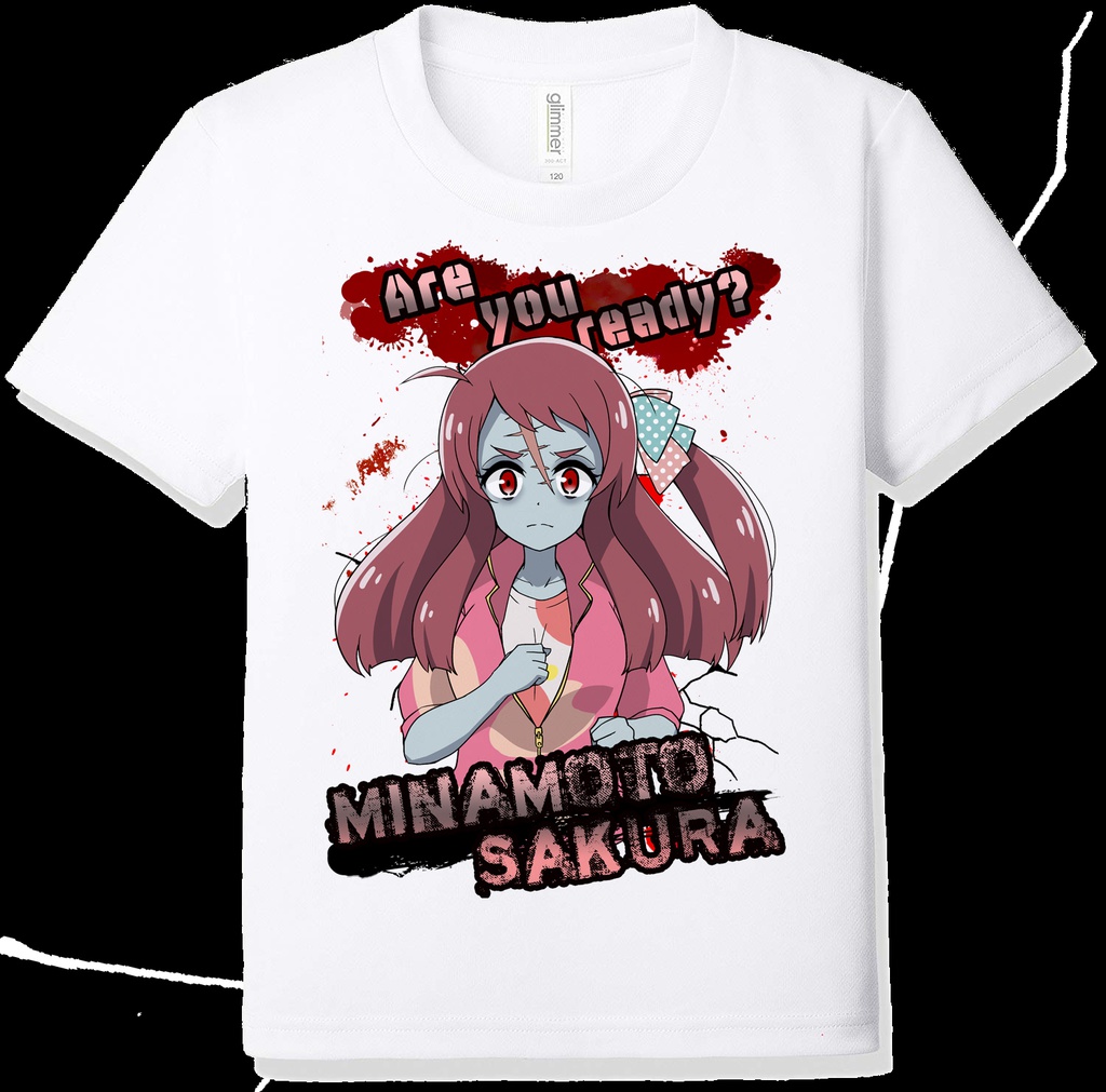 ゾンビランドサガ同人Tシャツ さくら ゾンビモード