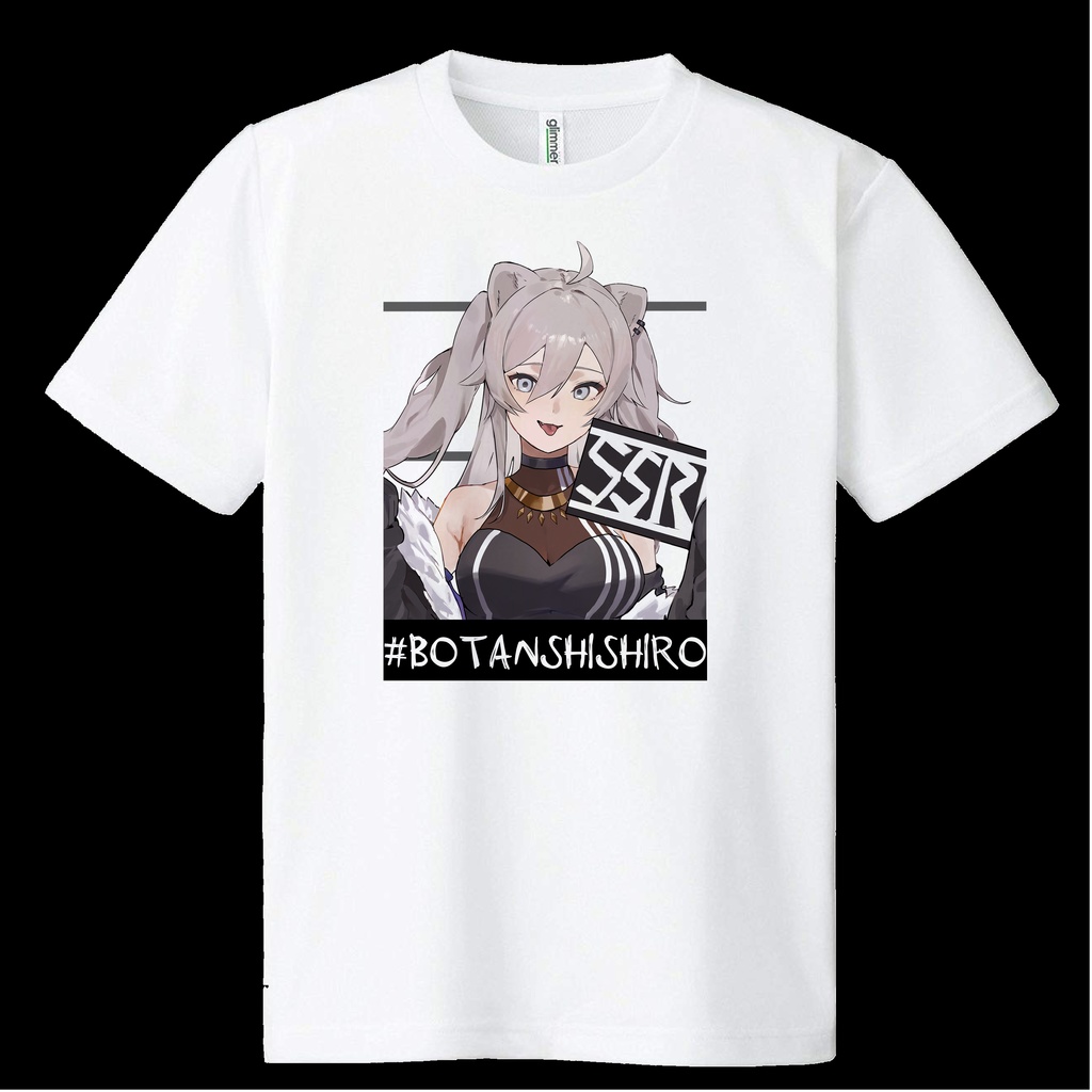 【非公式】マグショットバストアップ獅白ぼたんTシャツ【ホロライブ】