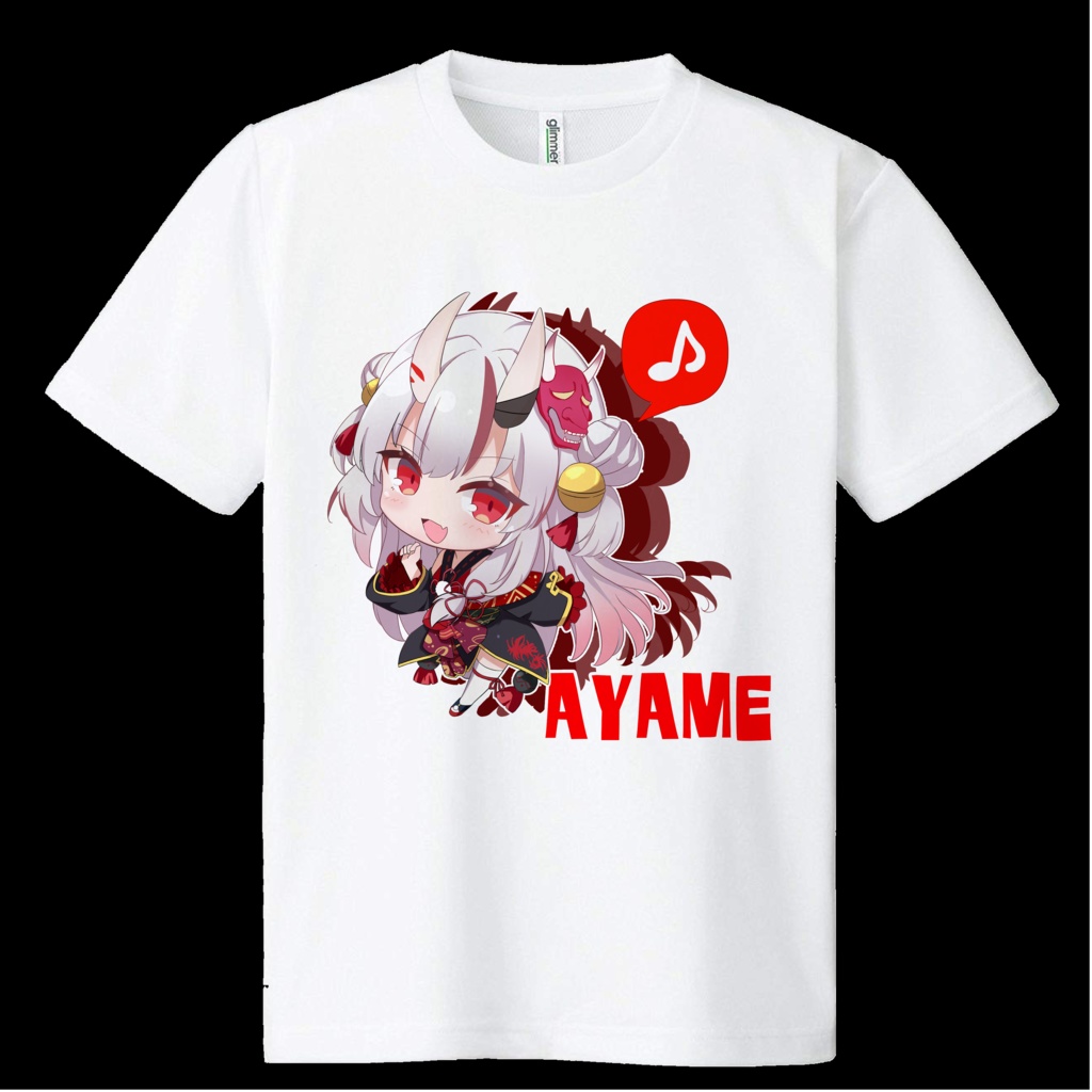 【非公式】SD百鬼あやめドライメッシュTシャツ【ホロライブ】