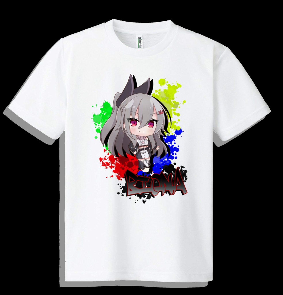 【非公式】SD響咲リオナドライメッシュTシャツ【ホロライブ】