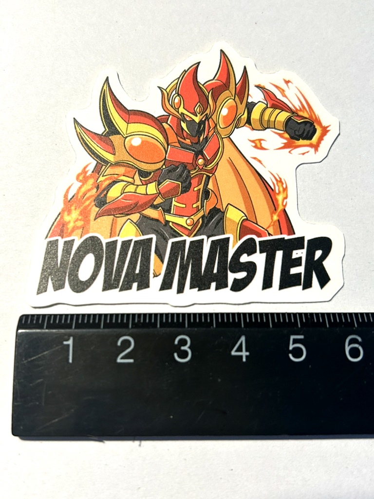 【シール】6属性HEROダイカットステッカー