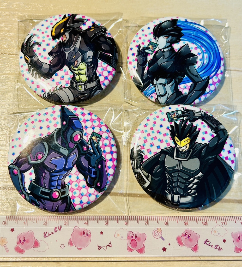 【缶バッジ】闇属性HEROたちカンバッジ4種【まとめ買い/単品買いあり】