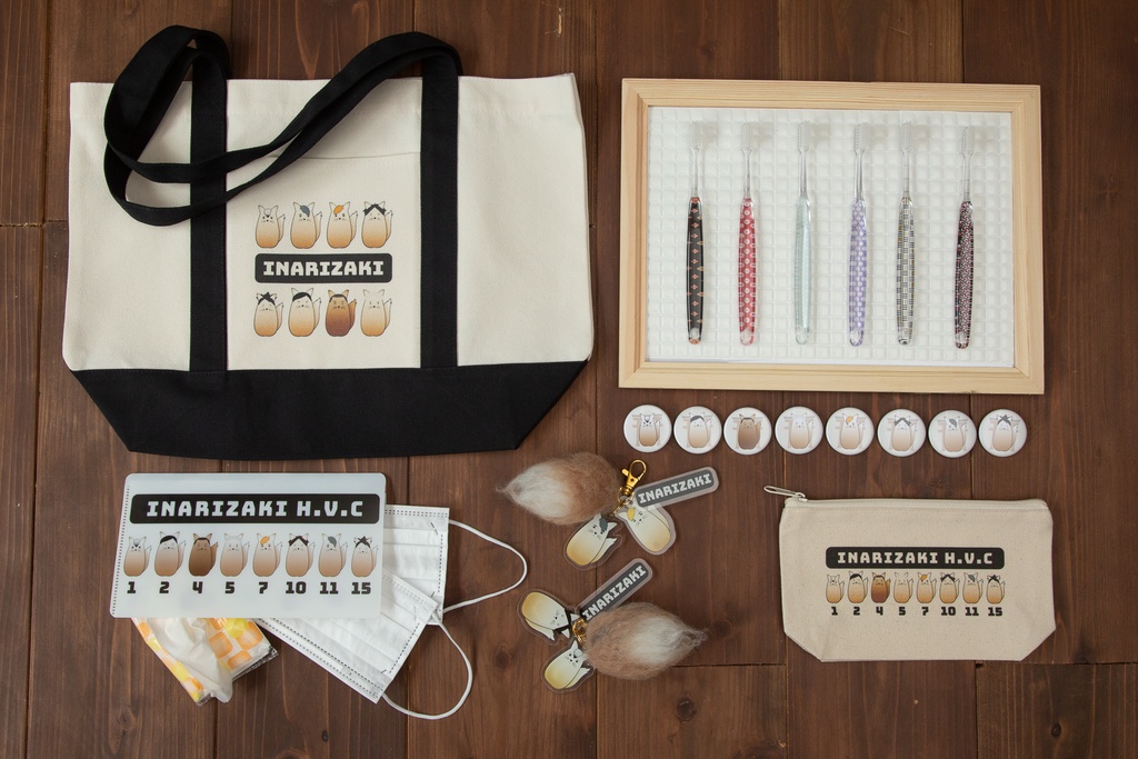 【HQ!!/稲荷崎】もちぎつね🦊キャンパストートバッグ