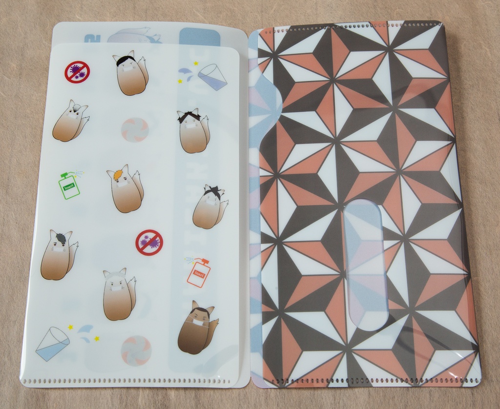 【HQ!!/稲荷崎】もちぎつね🦊マスク&ポケットティッシュケース