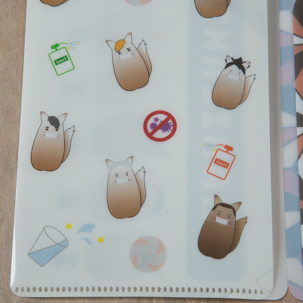 【HQ!!/稲荷崎】もちぎつね🦊マスク&ポケットティッシュケース