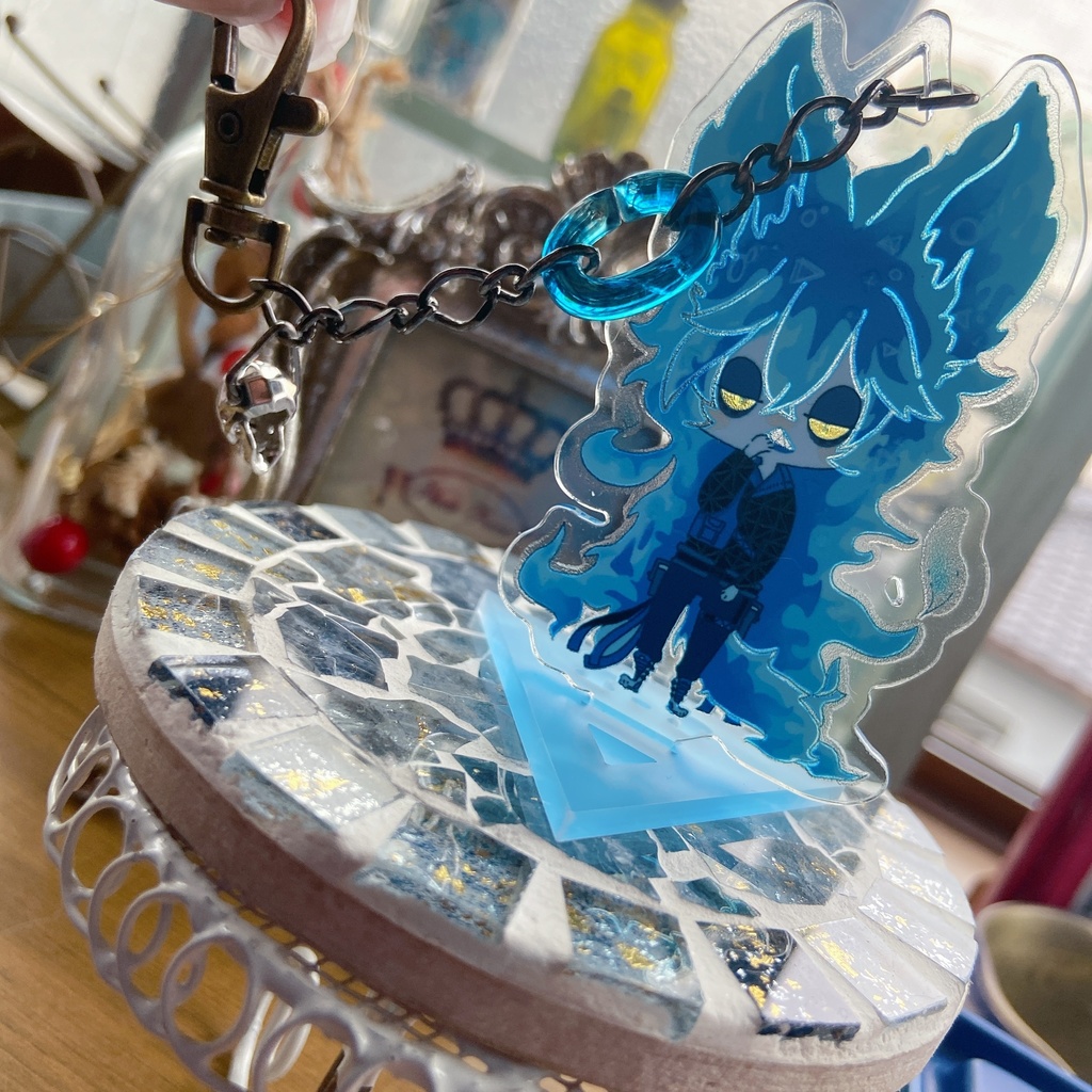 猫イデア アクキーチャーム付きアクスタ