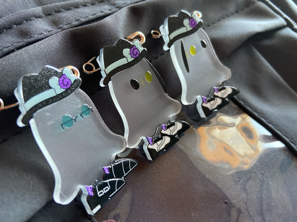 おばけ@オクタ アクリルバッジ