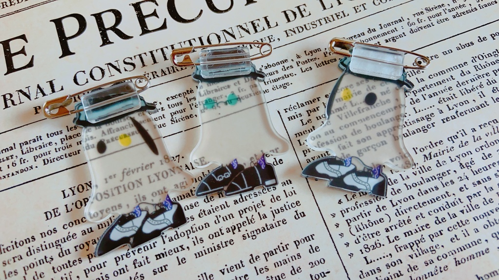 おばけ@オクタ アクリルバッジ