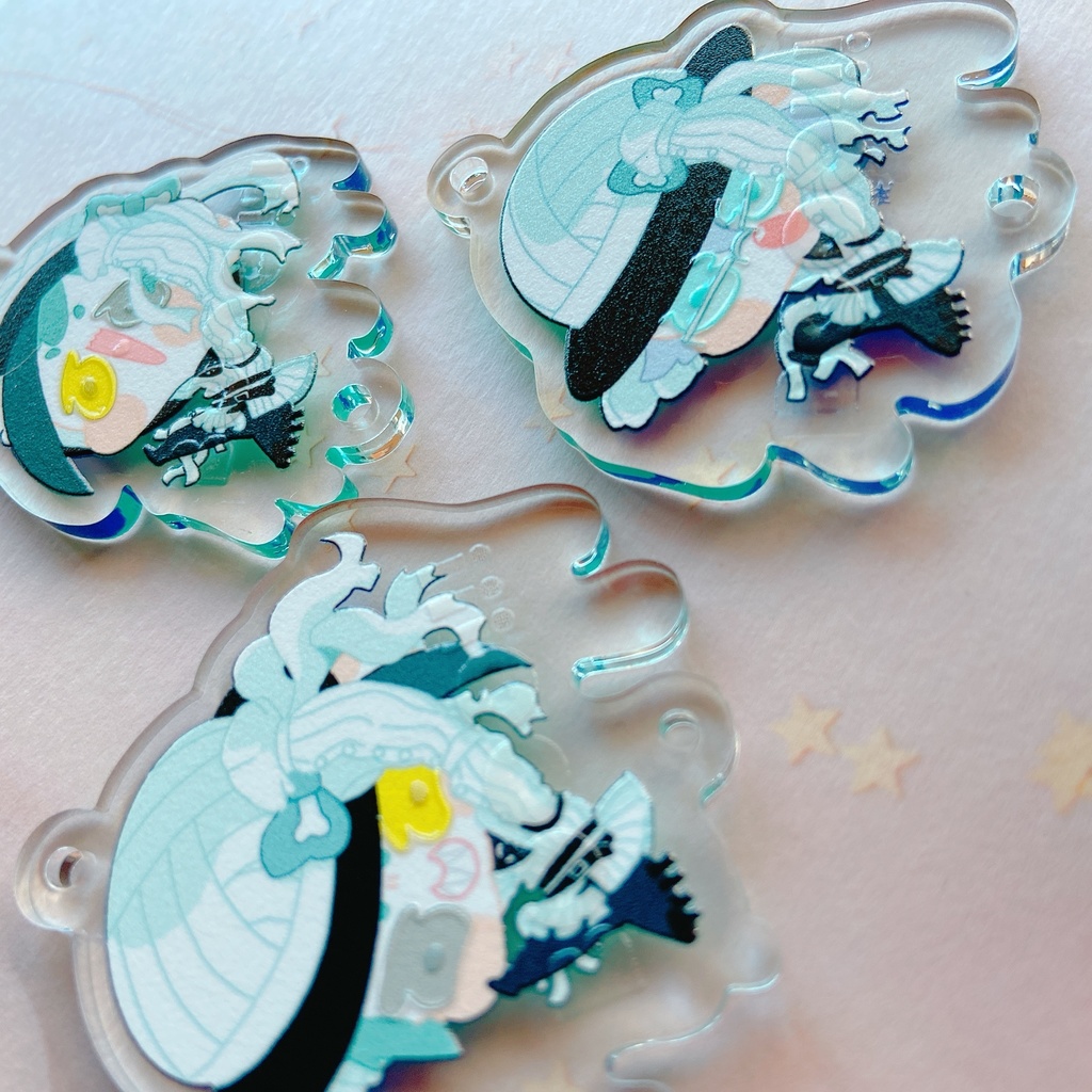 マミー@オクタ チャーム付き2連アクキー