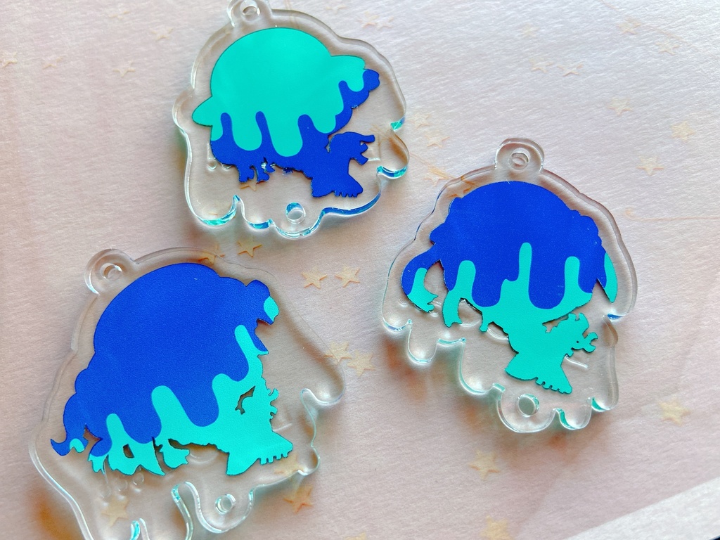 マミー@オクタ チャーム付き2連アクキー