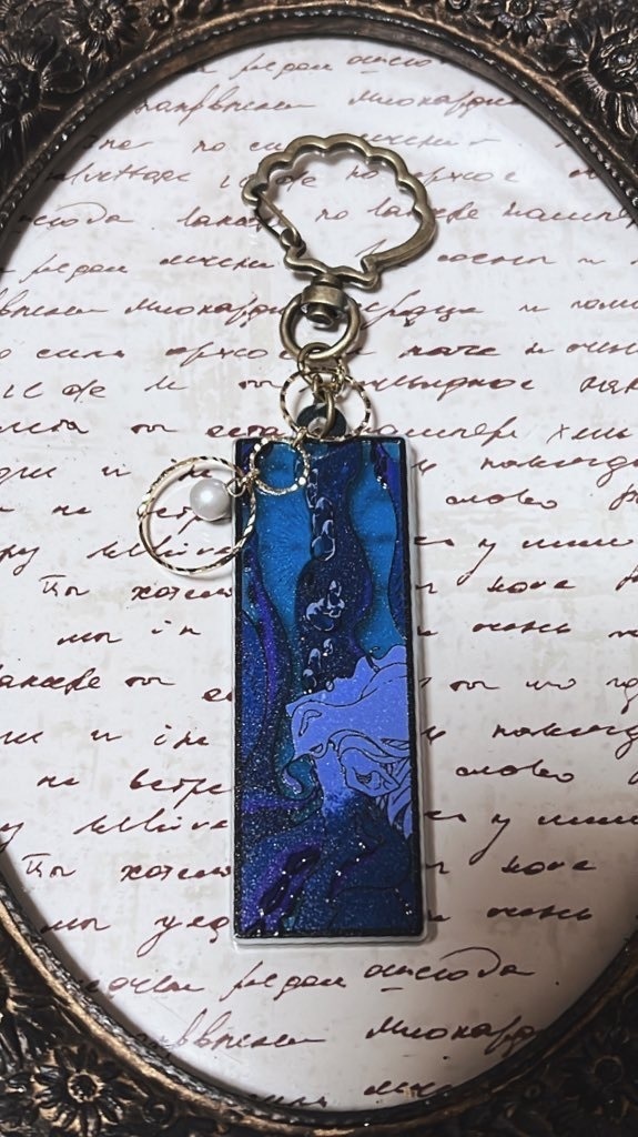 レクタングルアクキー@アズール