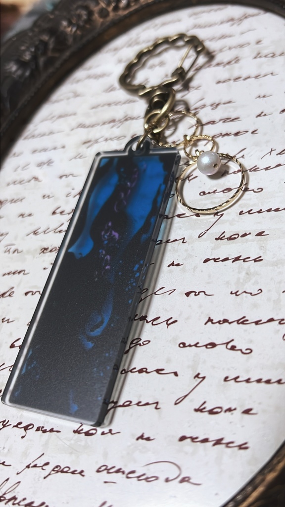 レクタングルアクキー@アズール