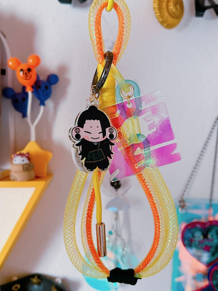 【呪】でっっっか文字アクキー付きストラップ_五/夏/脹/ゆ