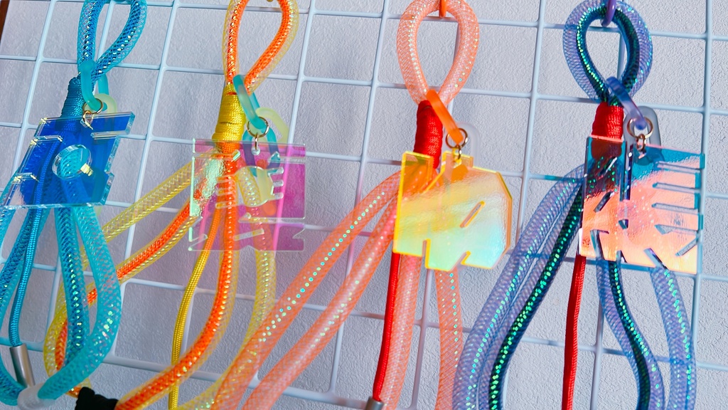 【呪】でっっっか文字アクキー付きストラップ_五/夏/脹/ゆ