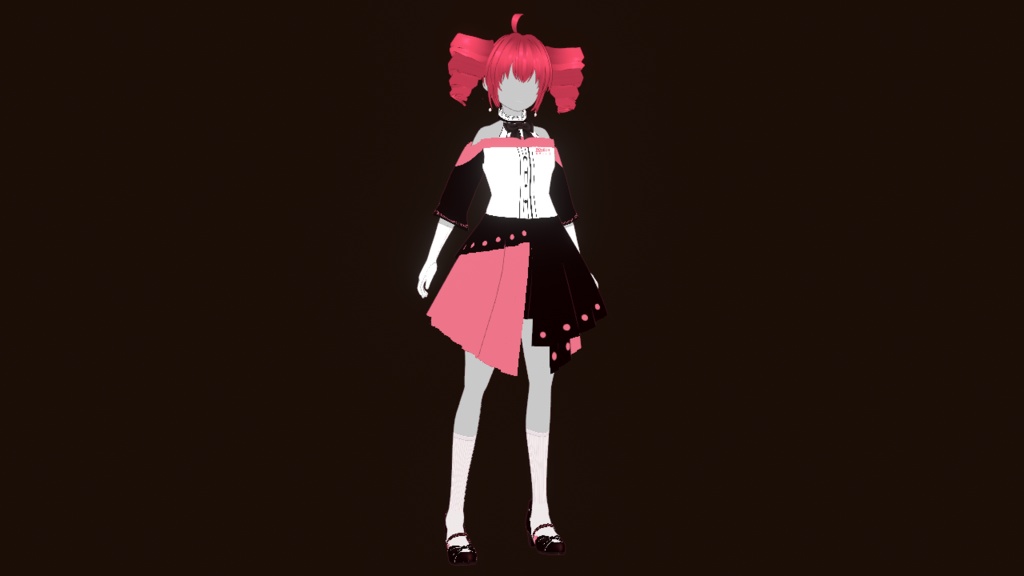 FULL SET【VRoid製アバター】Kasane Teto Symphony Outfit