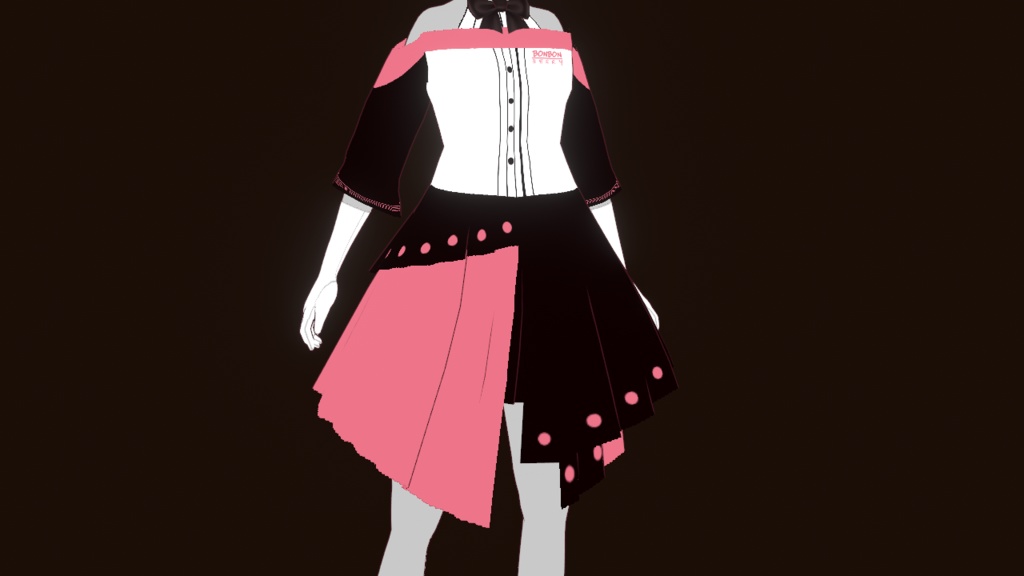 FULL SET【VRoid製アバター】Kasane Teto Symphony Outfit