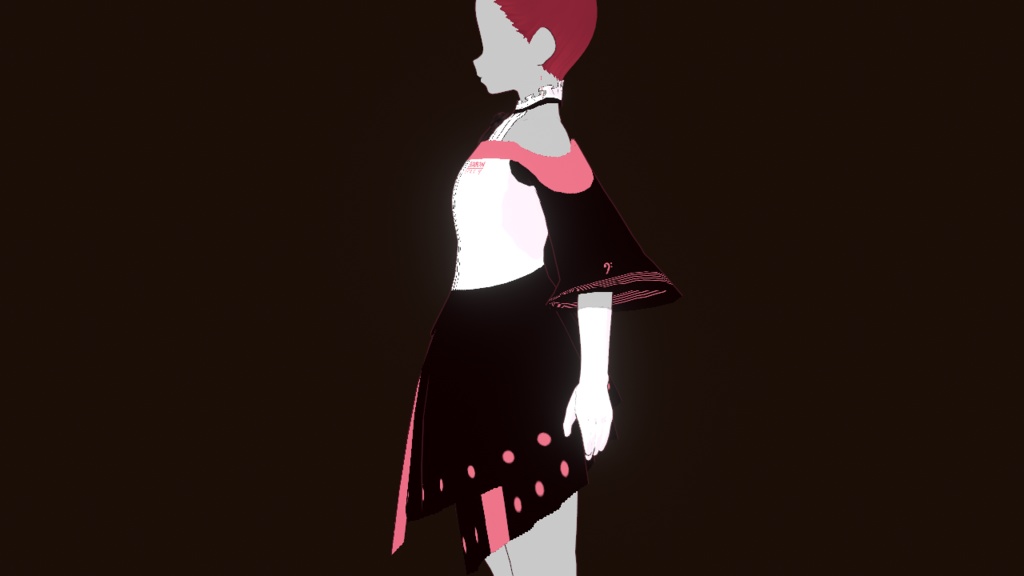 OUTFIT ONLY【VRoid製アバター】Kasane Teto Symphony Outfit