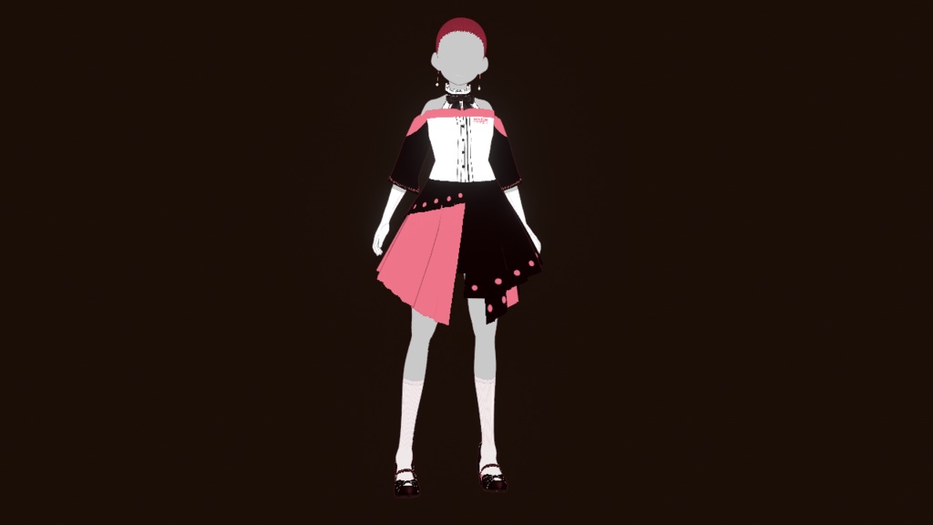 OUTFIT ONLY【VRoid製アバター】Kasane Teto Symphony Outfit