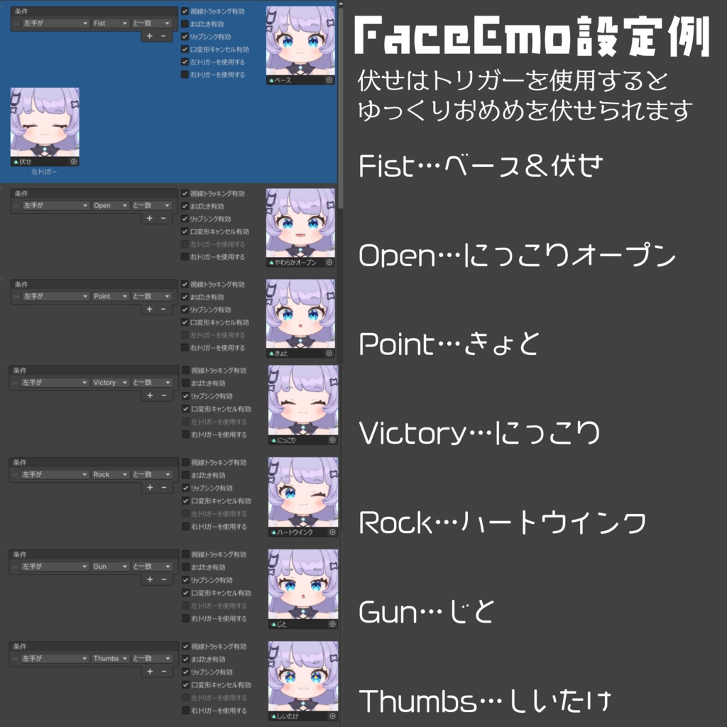 【無料】おしゃべり用🐾がぶちゃん表情セット🐺