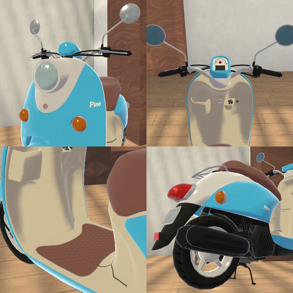 【バイク】Pino 置くだけで乗れるバイク【VRChat想定】