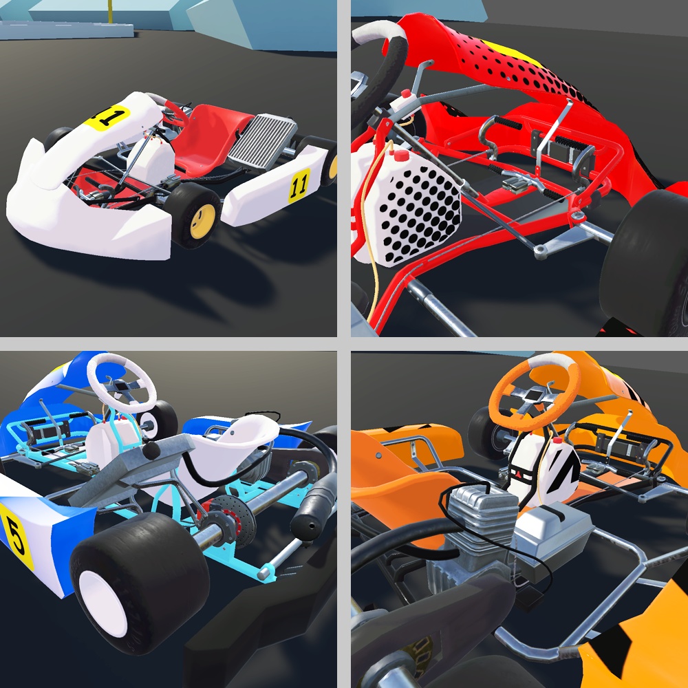 【ゴーカート】Trolley 置くだけで乗れるレーシングカート【VRChat想定】