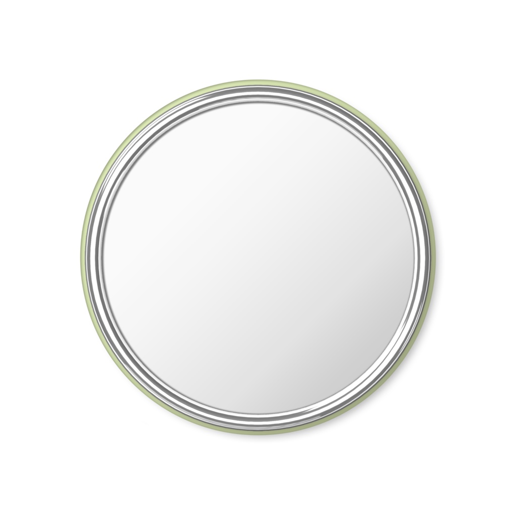 フラワーちゃん缶ミラーグリーン