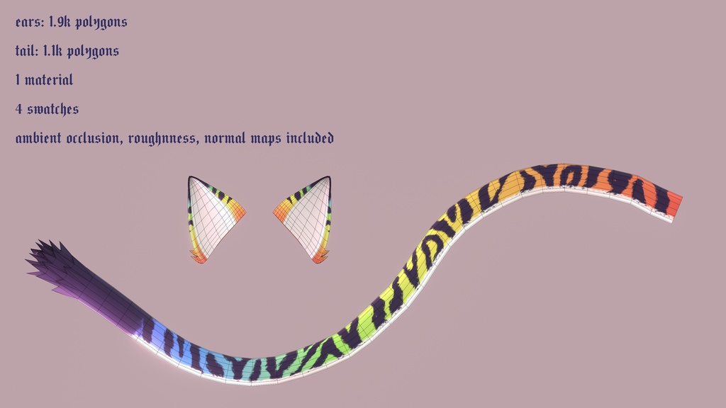 3Dモデル |猫セット KATZ SET