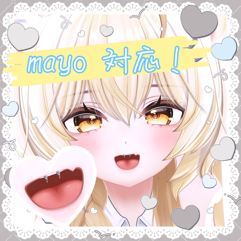 GWsale!【１３アバター対応】scrumper/牙ピアス 【MA対応】