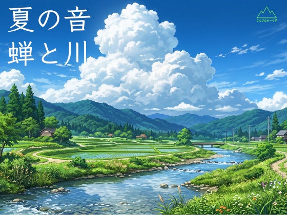 夏の効果音素材集-川とセミの長時間SE-