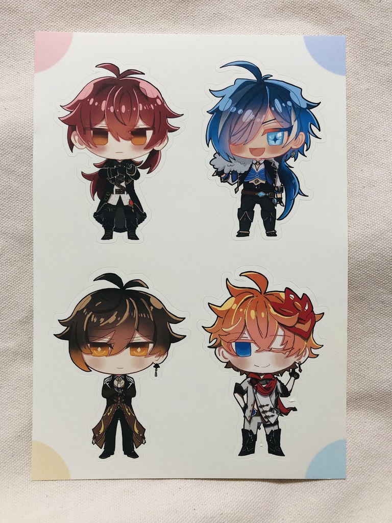 元祖脚長男組ハーフカットシール