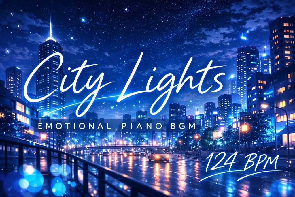 【商用利用OK】City Lights｜透明感あるエモいピアノBGM