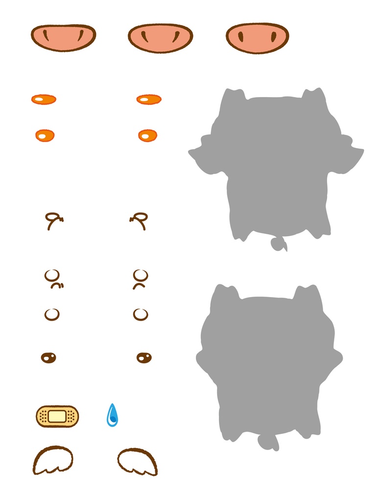 「しがみつくっ」ブタさんの画像データ集