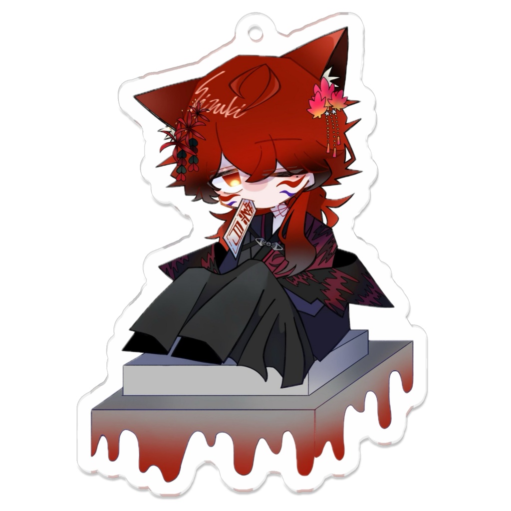 三周年アクリルキーホルダー（紅）