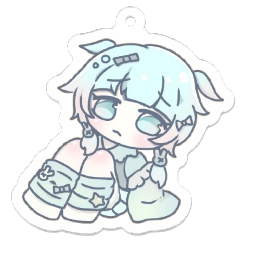 天使界隈の女の子のキーホルダー