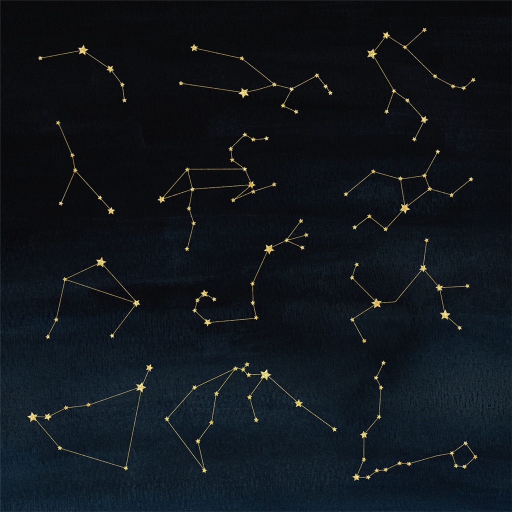 星座と空—the zodiac sign & watercolors—