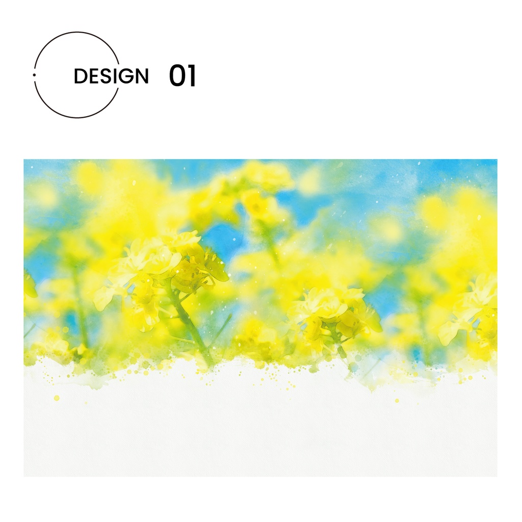 Spring—水彩風の背景素材—