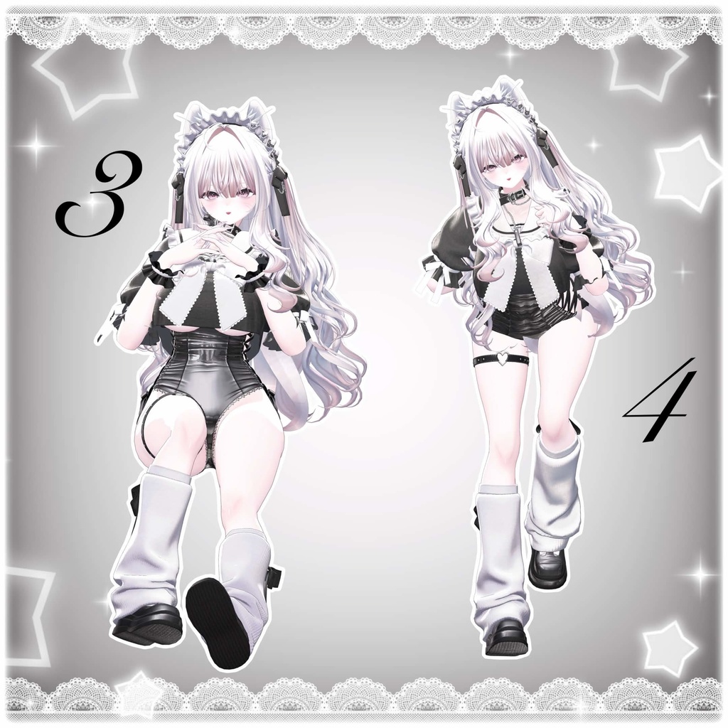 【無料】ふりーぽーず 6種+♡支援版 4種♡