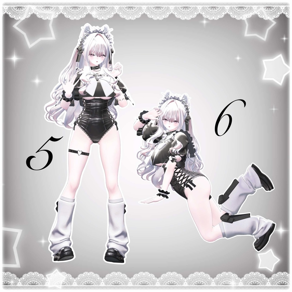 【無料】ふりーぽーず 6種+♡支援版 4種♡