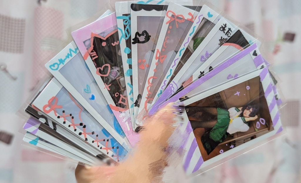 ランダム落書きチェキ2枚セット