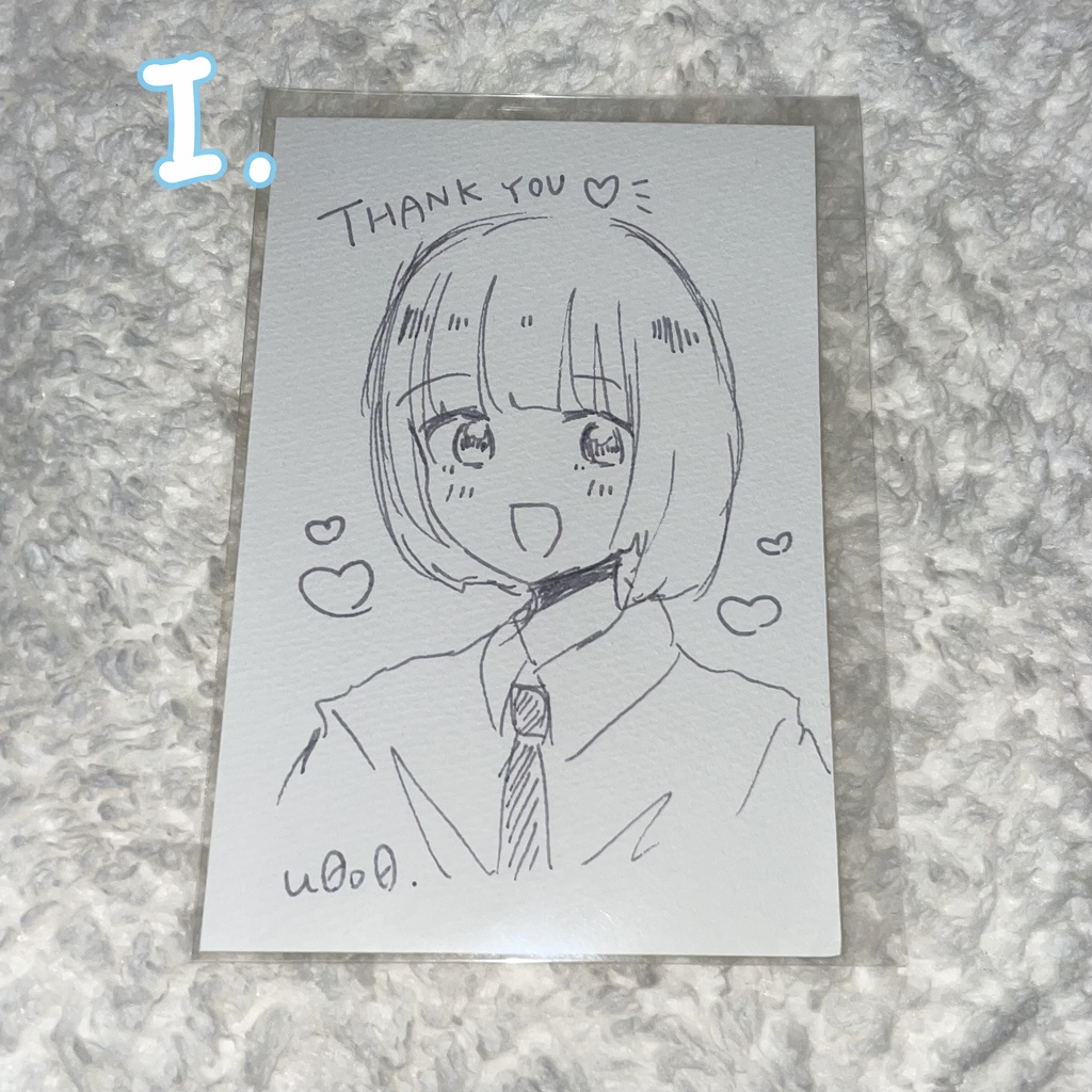 ドローイング(原画イラスト) 全11種類¥100~¥500