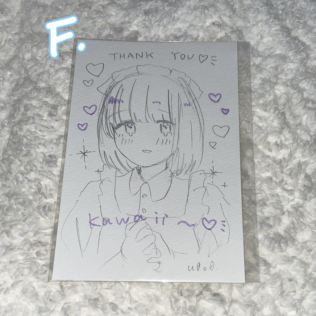 ドローイング(原画イラスト) 全11種類¥100~¥500