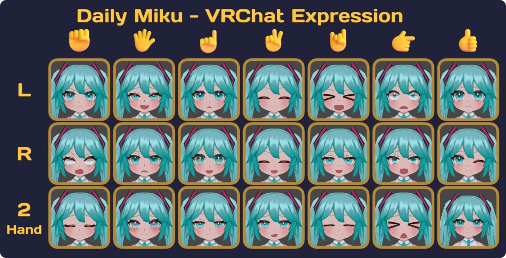 [無料/Free] Daily式初音ミク [VRM / VRCHAT] - Daily - 6/6
