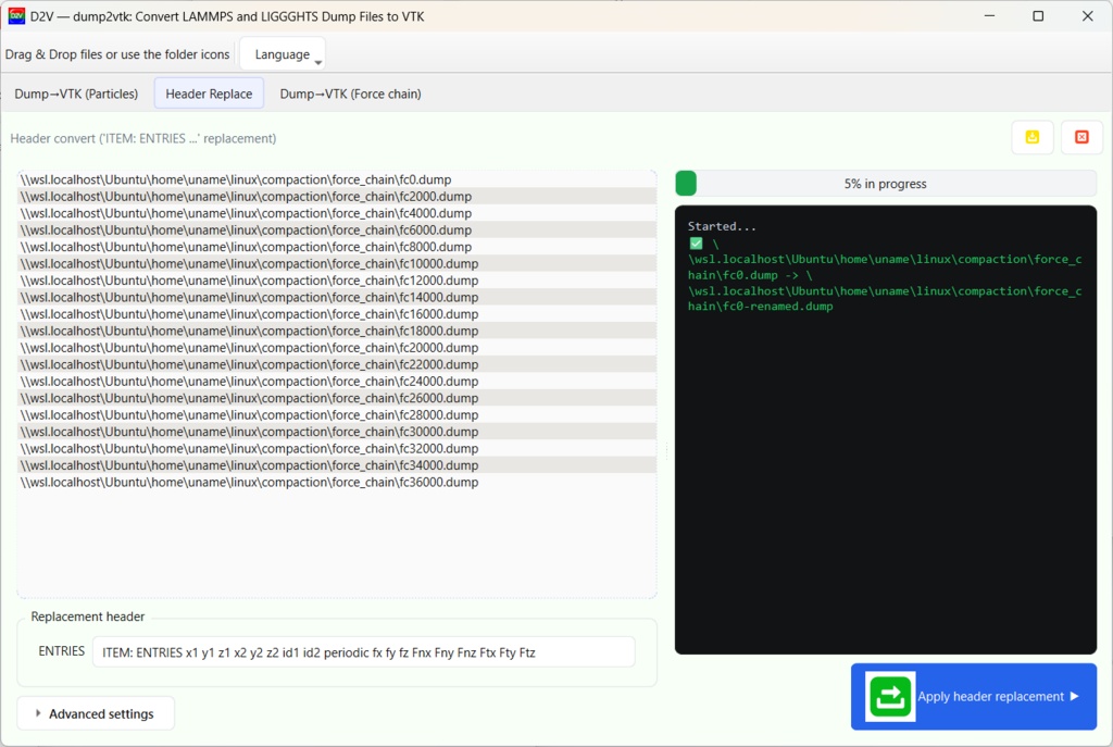 D2V — Free Dump-to-VTK Converter (Windows)