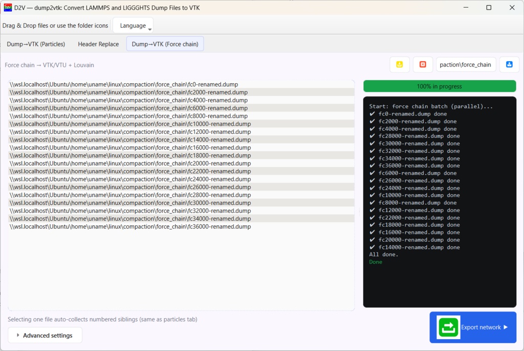 D2V — Free Dump-to-VTK Converter (Windows)