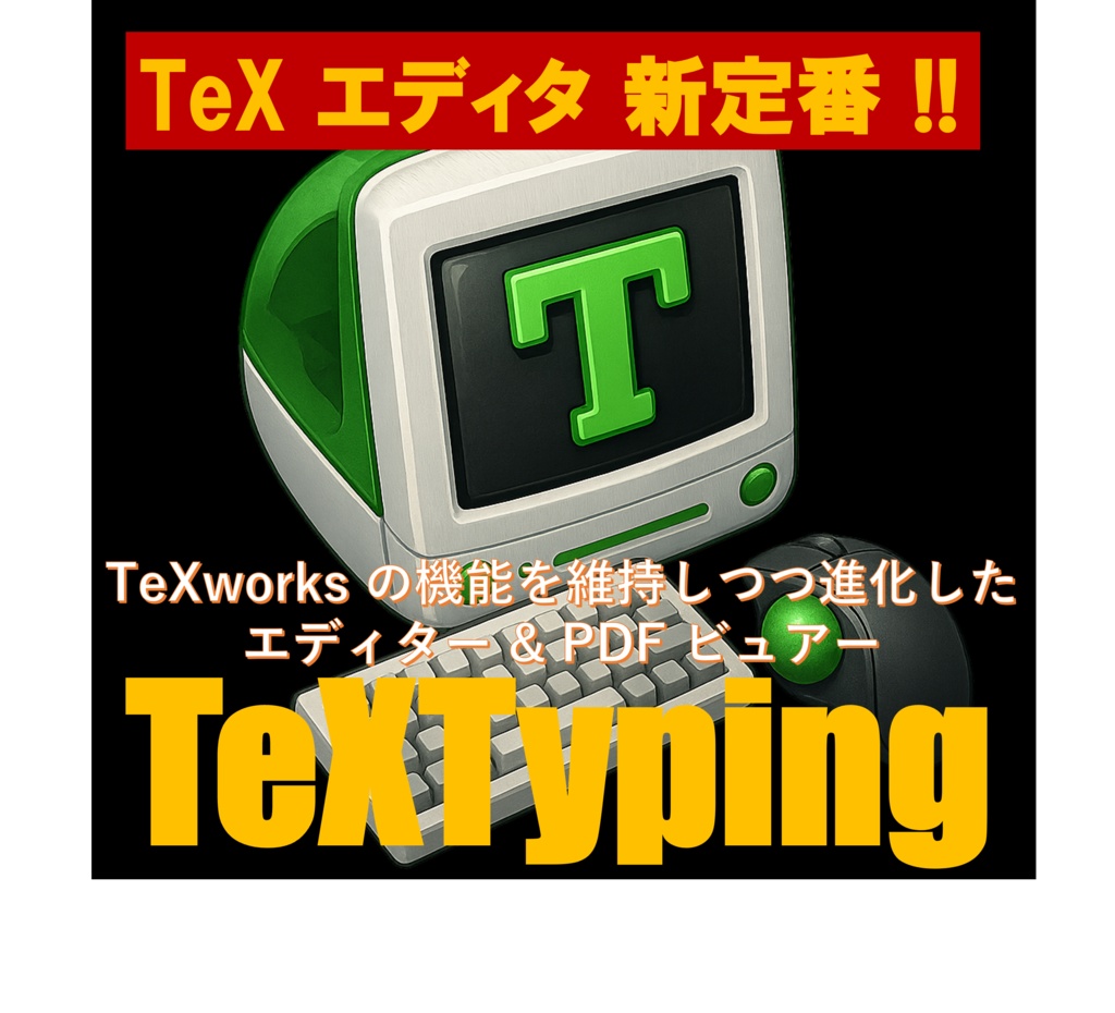 TeXTyping 【LaTeX用エディタ  & PDF ビュアー】
