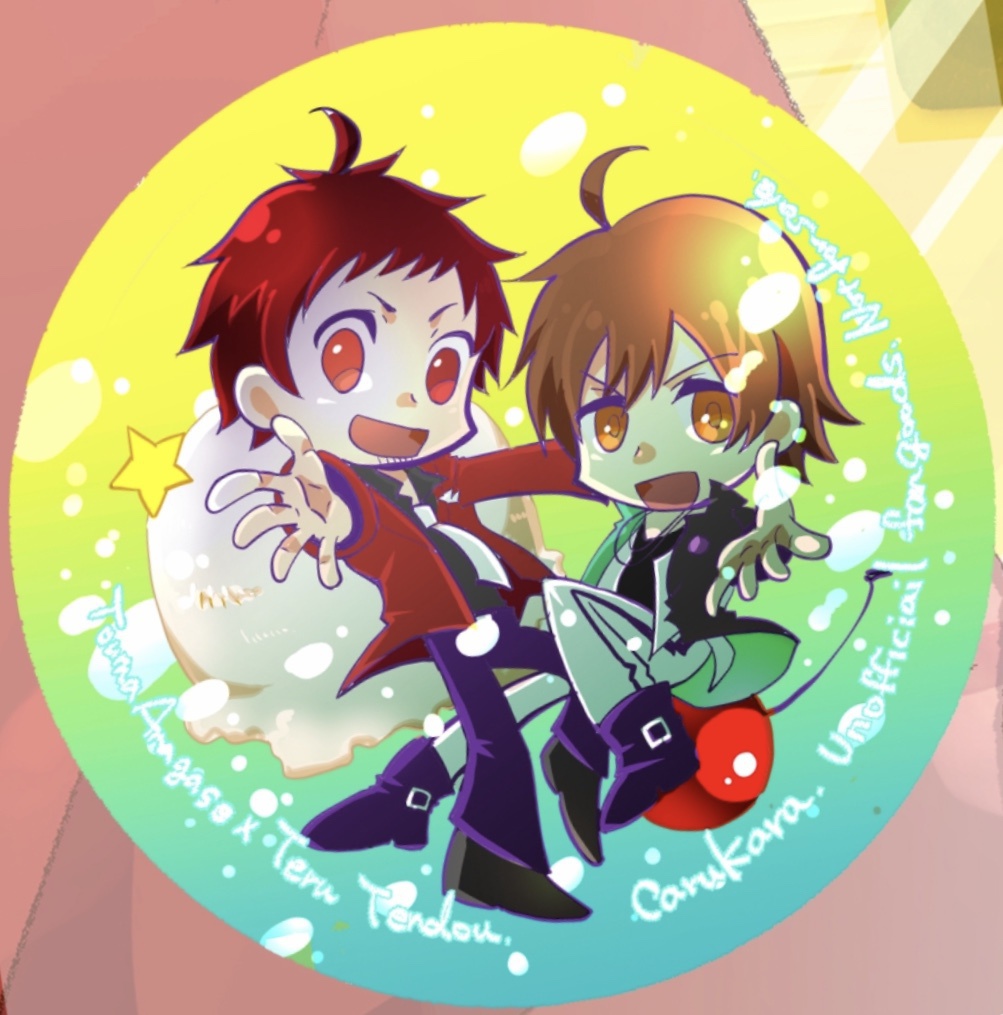 ガラスコースター（あまてる/メロンソーダ）