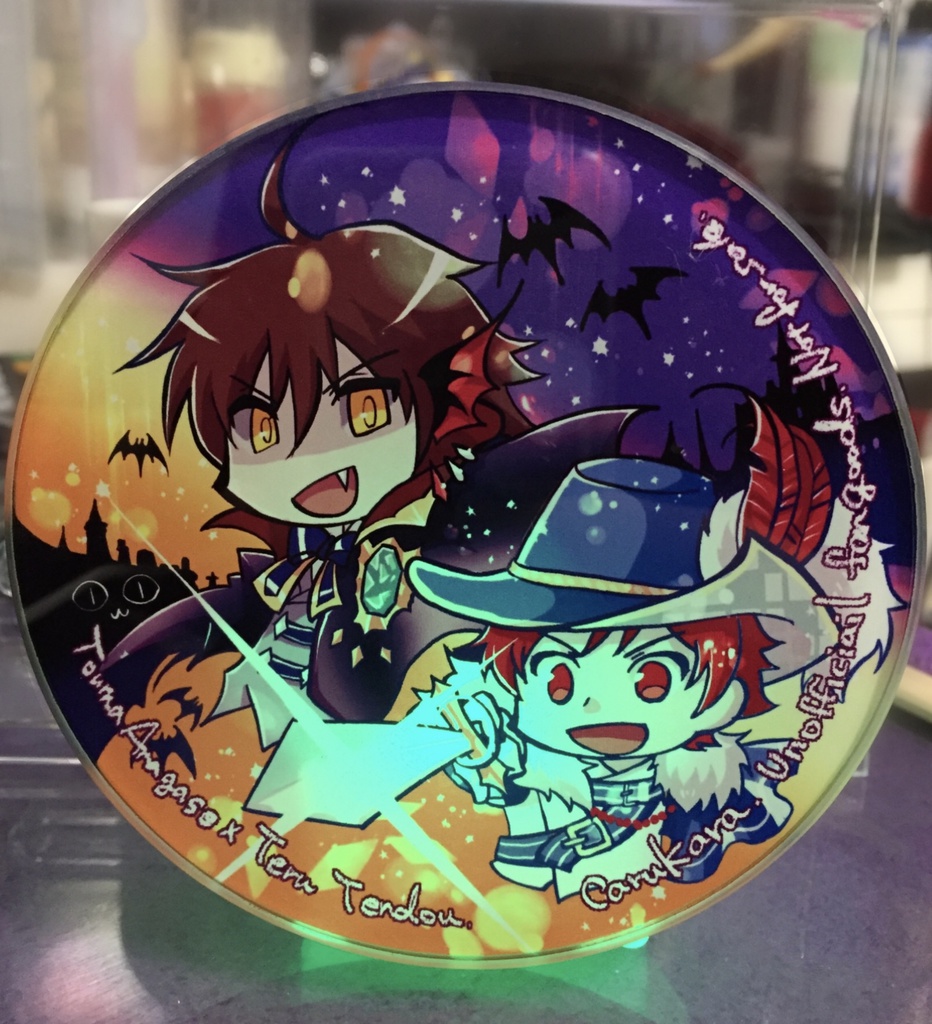ガラスコースター（あまてる/ハロウィン）
